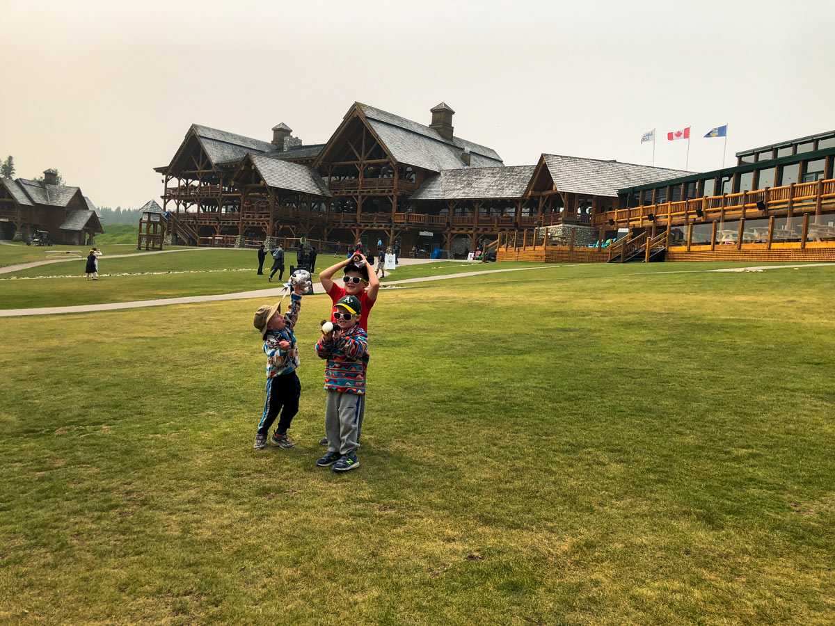 Main lodge on the Lake Louise Ski Hill Hike from Lake Louise in Banff National Park