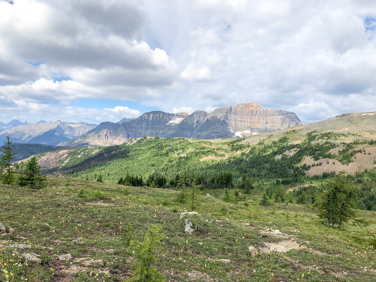 Pretty views from Standish Viewpoint on the Twin Cairns and Monarch Viewpoint Hike near Banff, Alberta