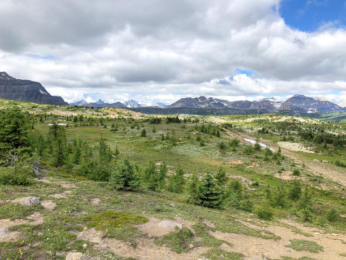 Beautiful views of the Twin Cairns and Monarch Viewpoint Hike near Banff, Alberta