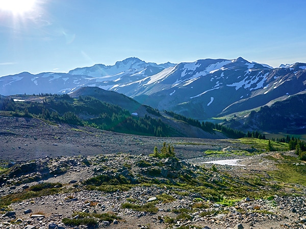 Scenery from the Black Tusk hike in Whistler, British Columbia