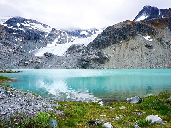 Scenery from the Wedgemount Lake hike in Whistler, British Columbia