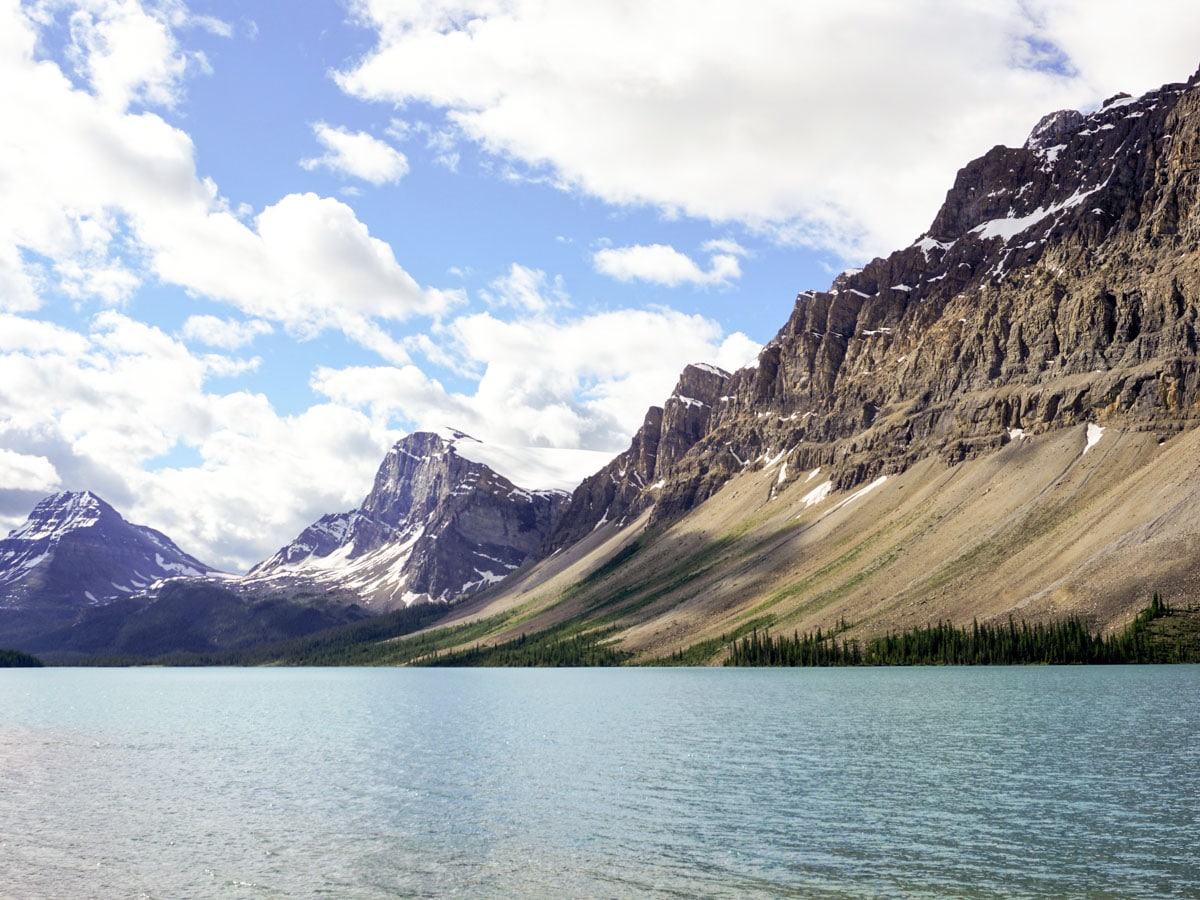 Bow Lake hike from Icefields Parkway, Alberta, Canada