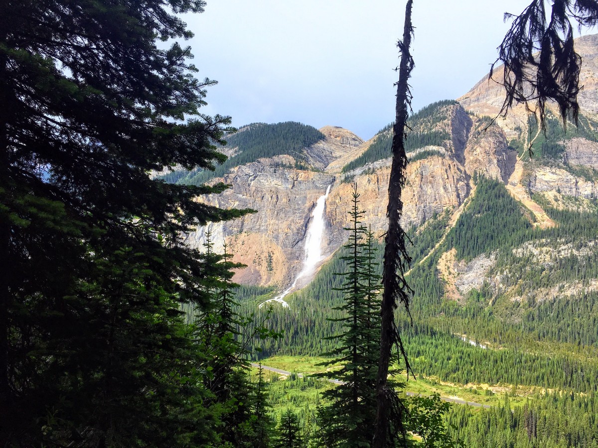 Takakkaw Falls from the Yoho Lake Hike in Yoho National Park, British Columbia