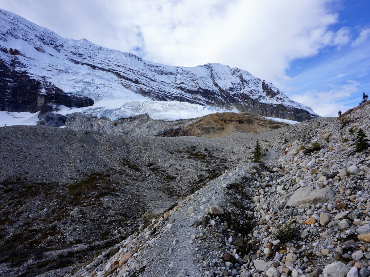 Trail views of the Iceline Hike in Yoho National Park, Canada