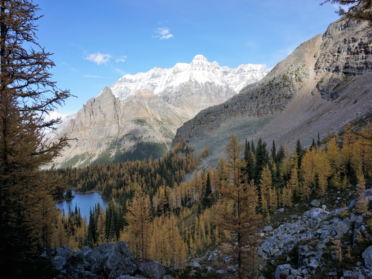 Views of the valley on the Lake McArthur Hike in Yoho National Park, Canada