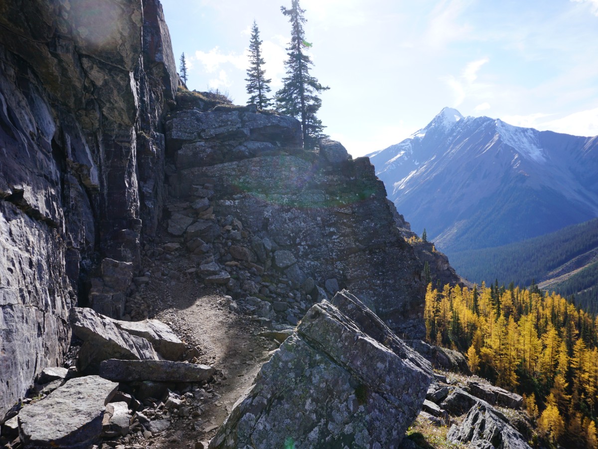 Scrambly part of the Lake McArthur Hike in Yoho National Park, Canada