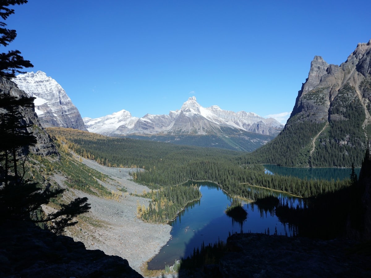 Lake O'Hara All Souls Route Hike in Yoho National Park rewards with beautiful mountain scenery