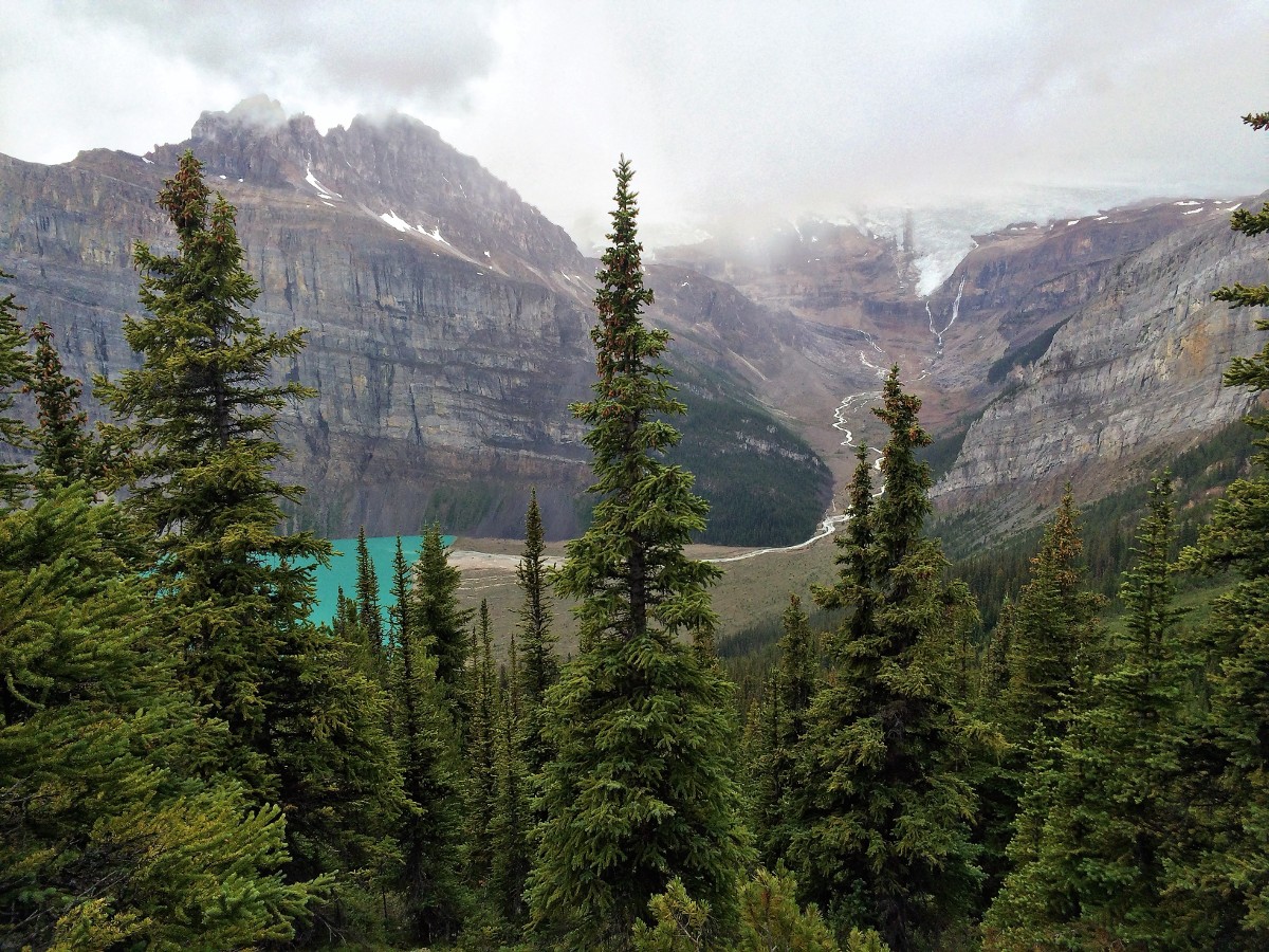 Balfour Viewpoint on the Crowfoot Pass and Balfour Viewpoint Hike from the Icefields Parkway near Banff National Park