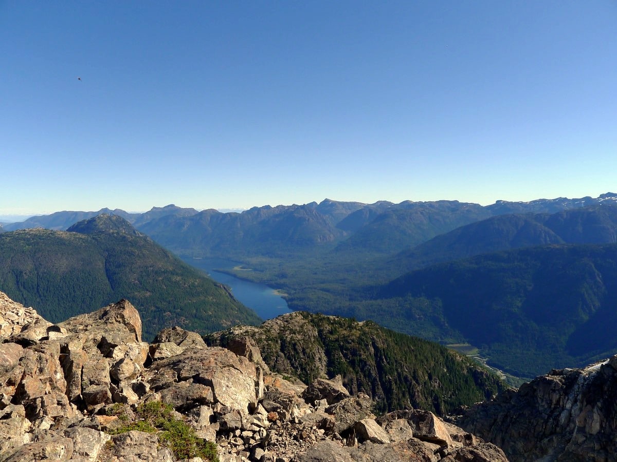 Buttle Lake view from the Mt Myra Hike in Strathcona Provincial Park, Canada