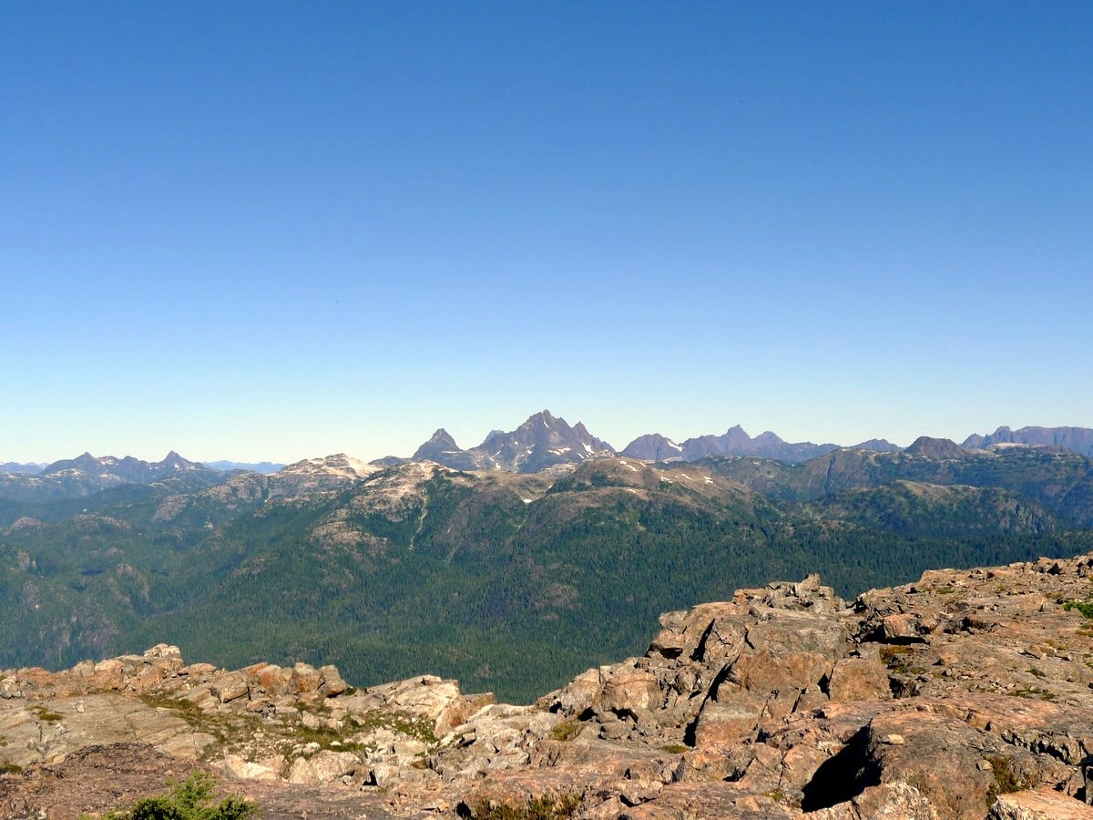 The Golden Hinde view from the Mt Myra Hike in Strathcona Provincial Park, Canada