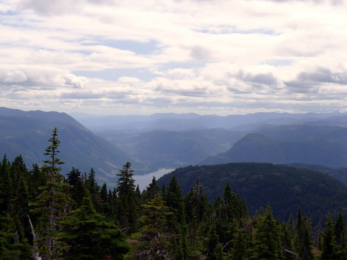 Comox Lake on the Mt Becher Hike in Strathcona Provincial Park, Canada