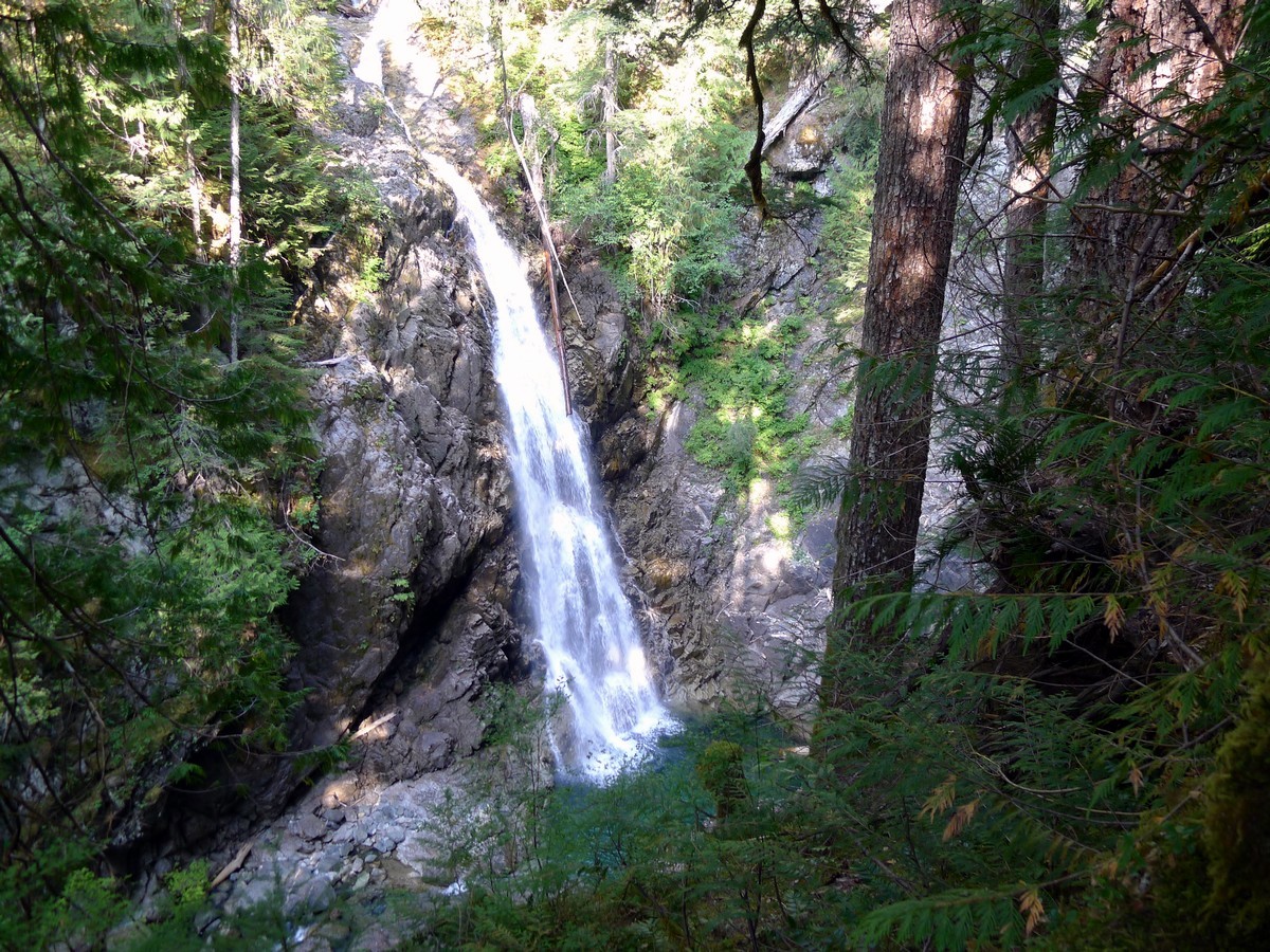 Upper Myra Falls trail in Strathcona Provincial Park