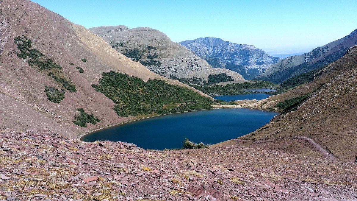 Carthew Lakes on the Carthew - Alderson Hike in Waterton Lakes National Park, Canada