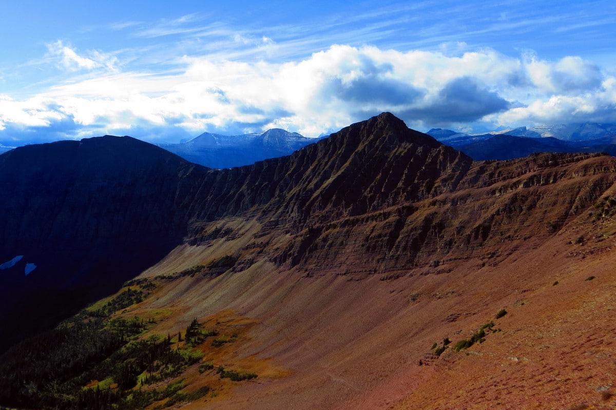 Mount Rowe from the Lineham Ridge Hike in Waterton Lakes National Park, Alberta