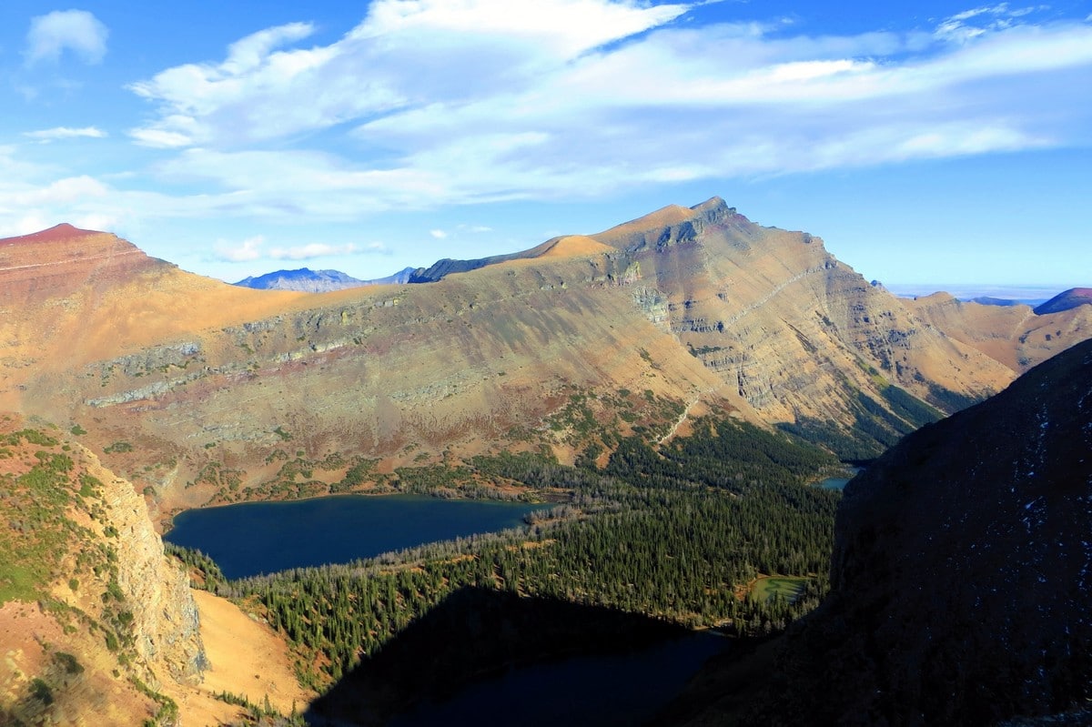 Lineham Lakes on the Lineham Ridge Hike in Waterton Lakes National Park, Alberta