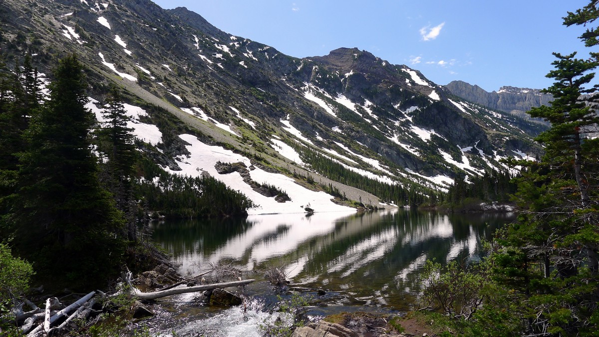 Trail of the Bertha Lake and Falls Hike in Waterton Lakes National Park, Canada