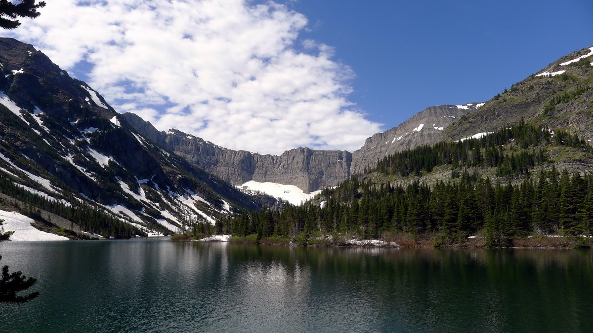 Beautiful views from the Bertha Lake and Falls Hike in Waterton Lakes National Park, Canada