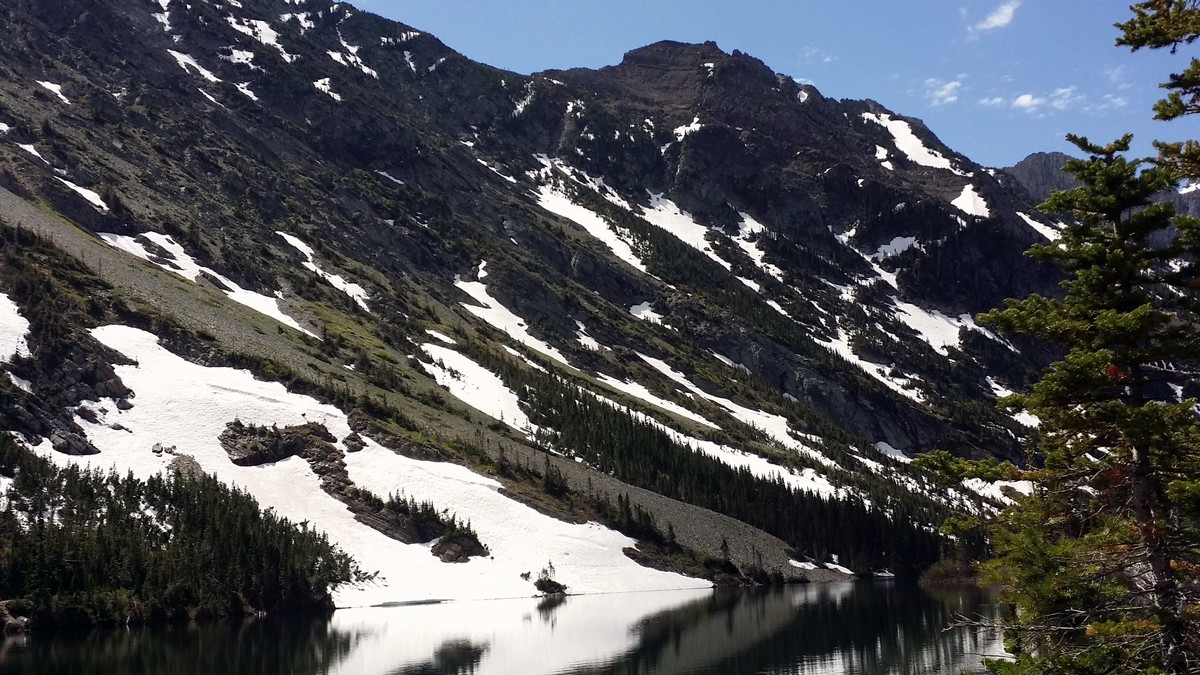 Views of the Bertha Lake and Falls Hike in Waterton Lakes National Park, Canada