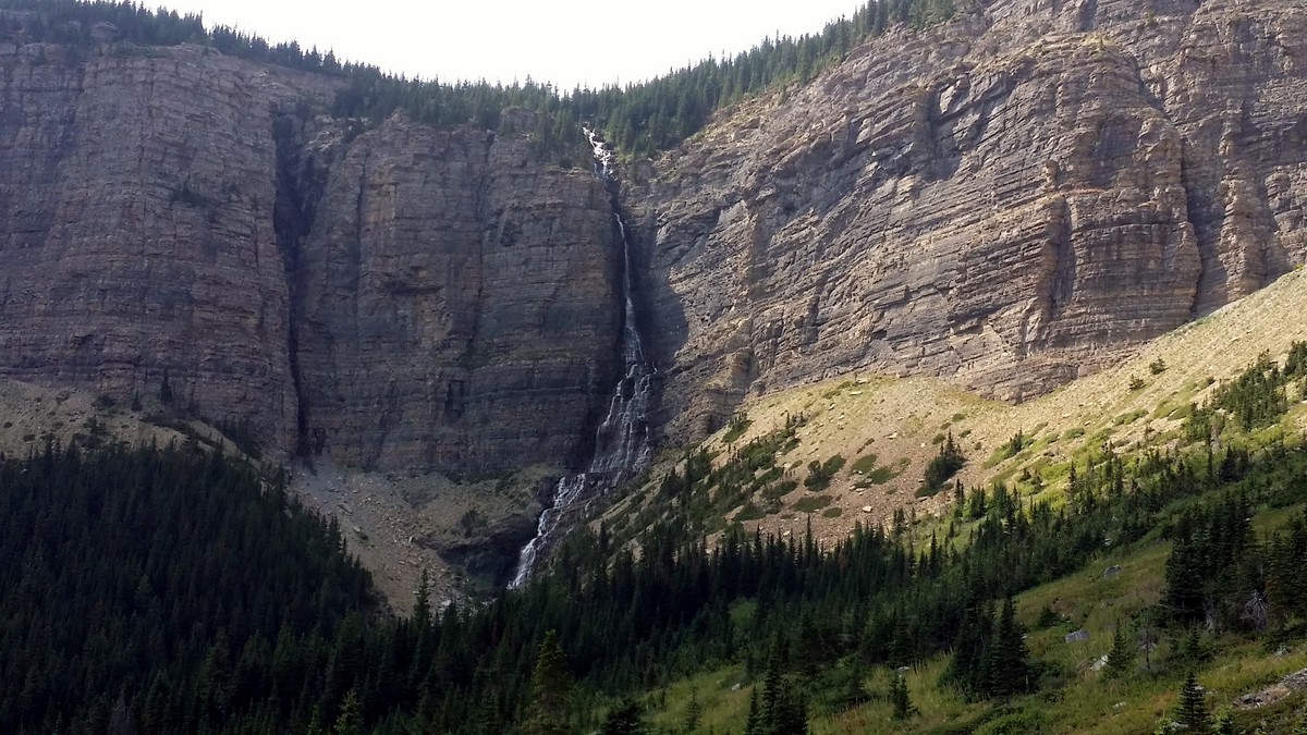 Views of the Lineham Falls Hike in Waterton Lakes National Park, Canada