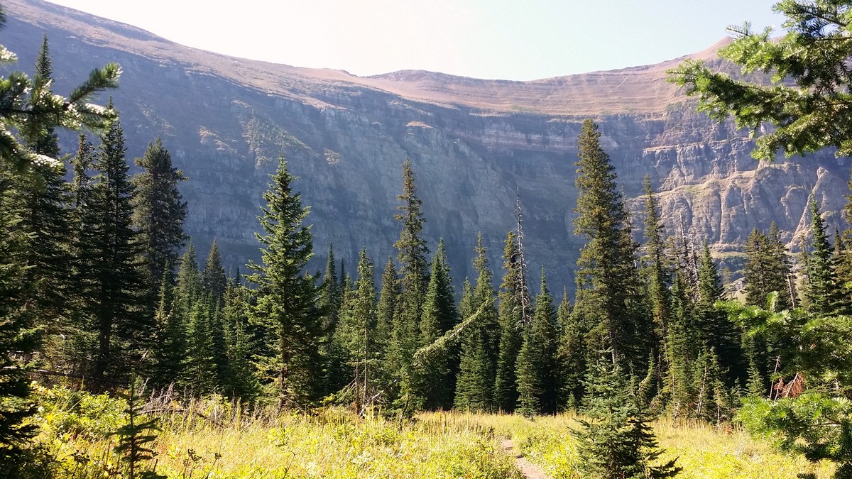 Headwalls on the Wall Lake Hike in Waterton Lakes National Park, Canada