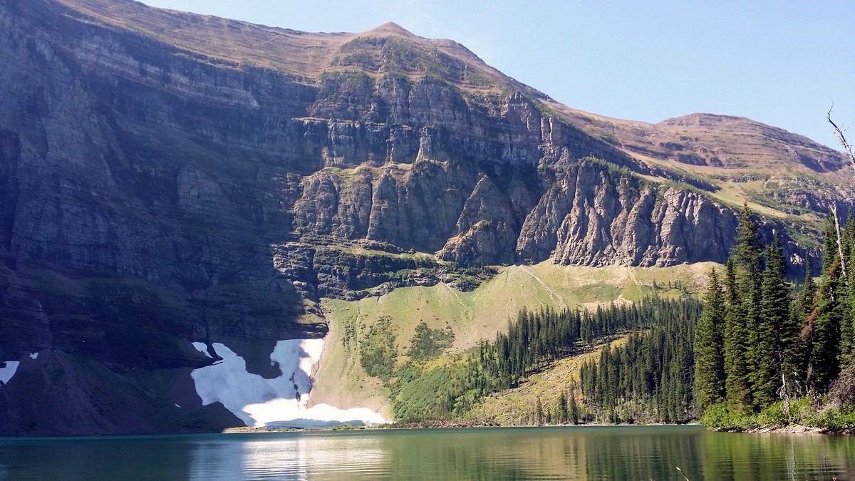 Beautiful views of the Wall Lake Hike in Waterton Lakes National Park, Canada