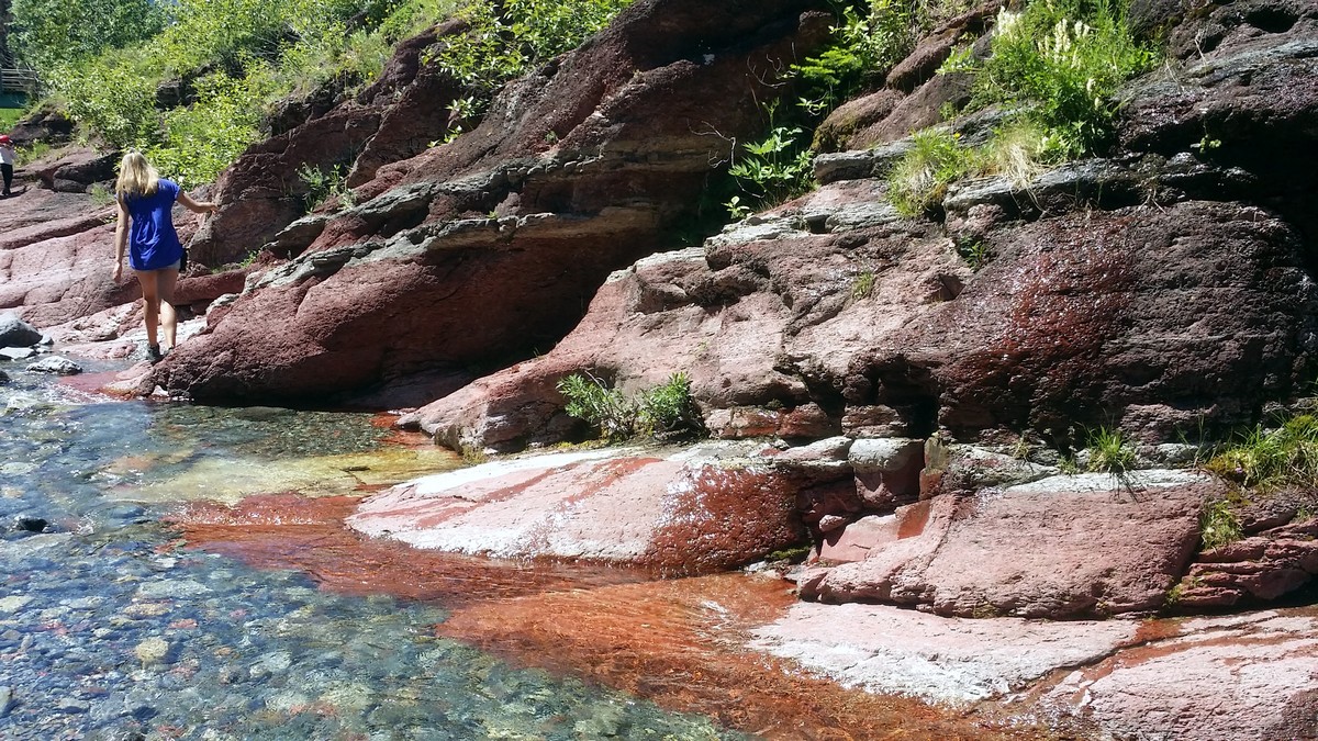 Canyon views on the Red Rock Canyon / Blakiston Falls Hike in Waterton Lakes National Park, Canada