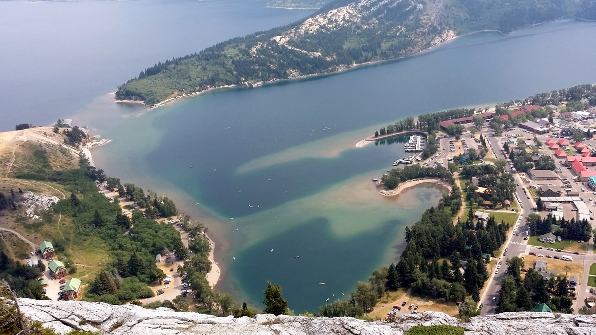 Water levels on the Bear's Hump Hike in Waterton Lakes National Park, Canada