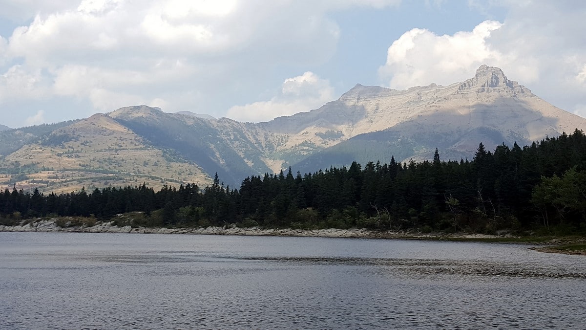 Mount Galway from the Crandell Lake Hike in Waterton Lakes National Park, Alberta