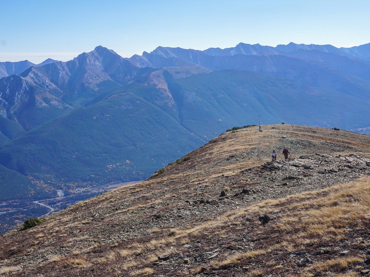 Hikers on Centennial Pass and Mount Allan Summit Hike in Canmore