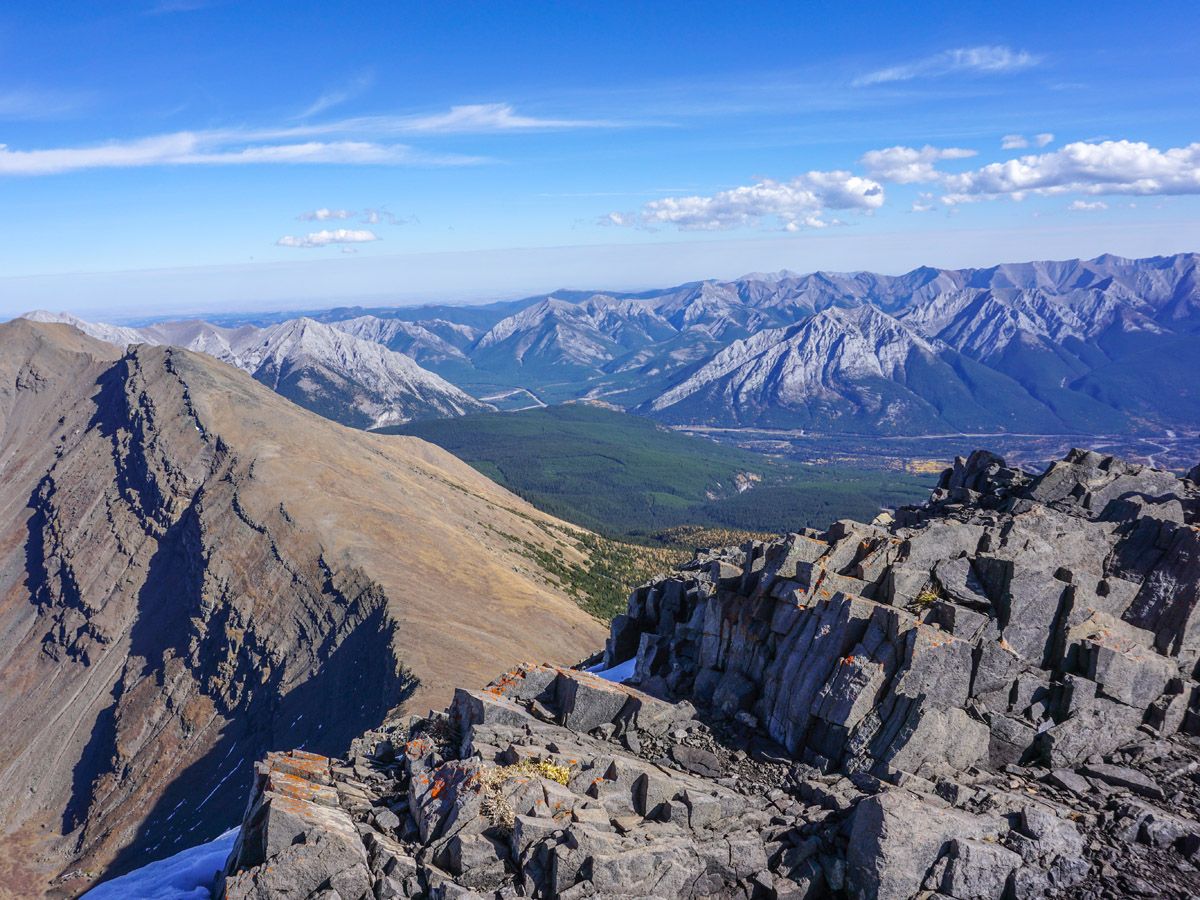 Centennial Pass and Mount Allan Summit Hike in Canmore has great views of the valley