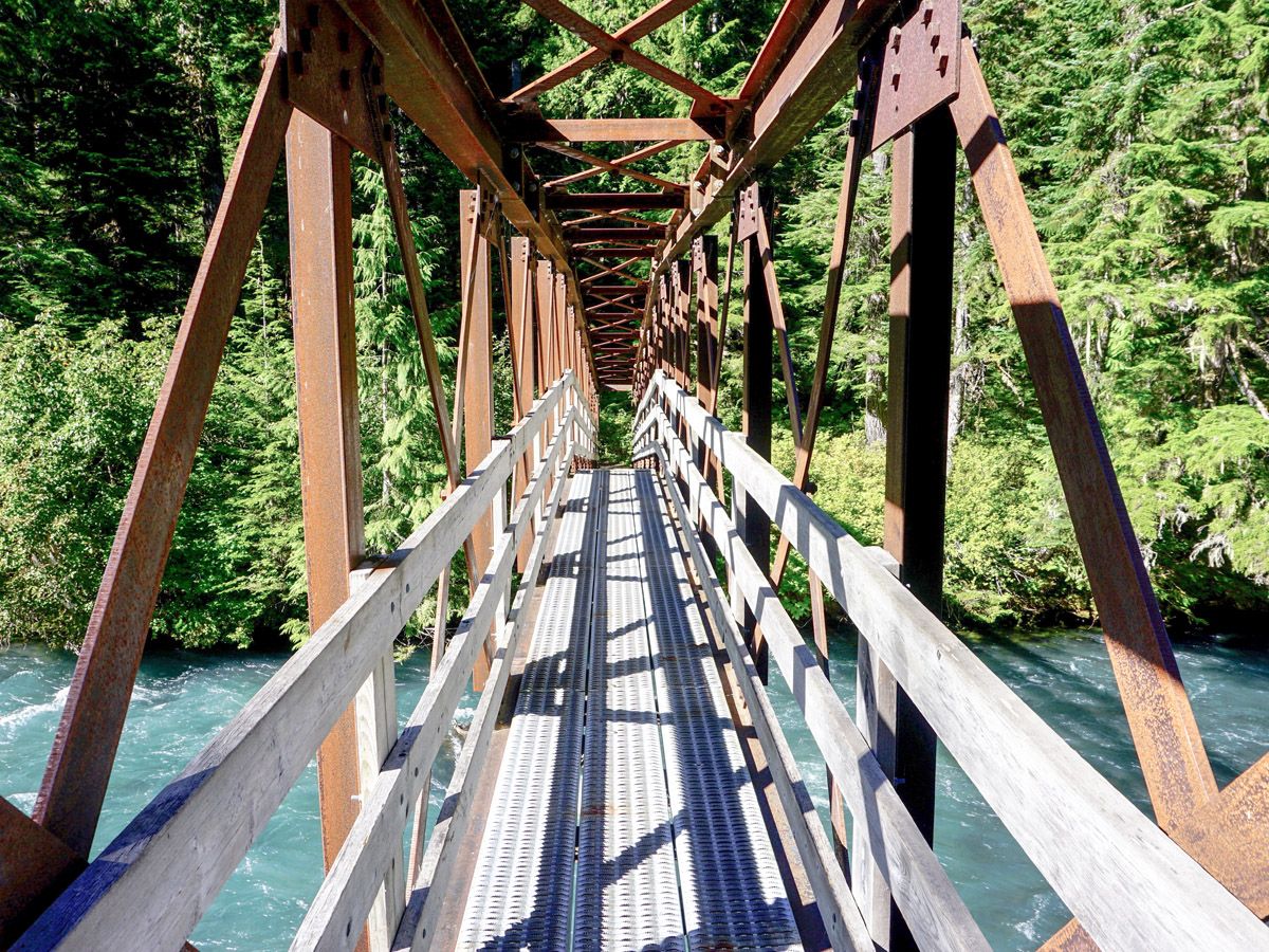 Bridge at Cheakamus Lake Hike in Whistler