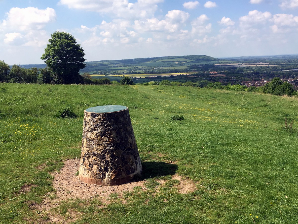 View from Brush Hill on the Brush Hill & White Leaf Nature Reserve Hike in Chiltern Hills, England