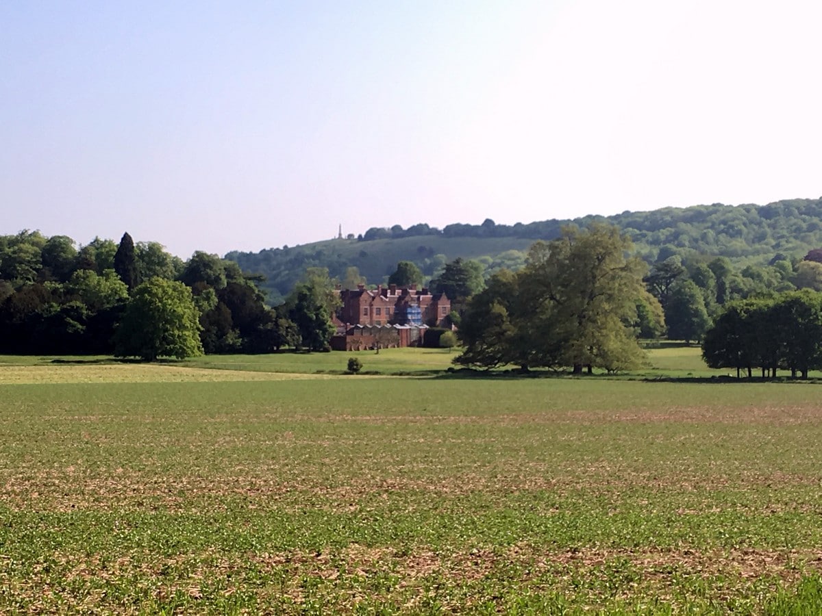 View of the Chequers Estate on the Brush Hill & White Leaf Nature Reserve Hike in Chiltern Hills, England