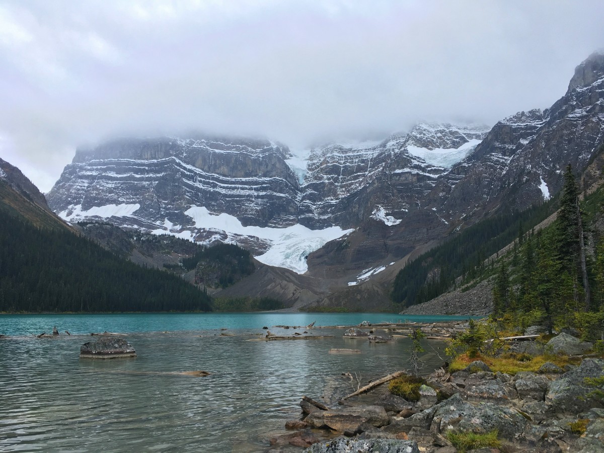 Cirque Lake on the Cirque & Chephren Lakes Hike from the Icefields Parkway near Banff National Park