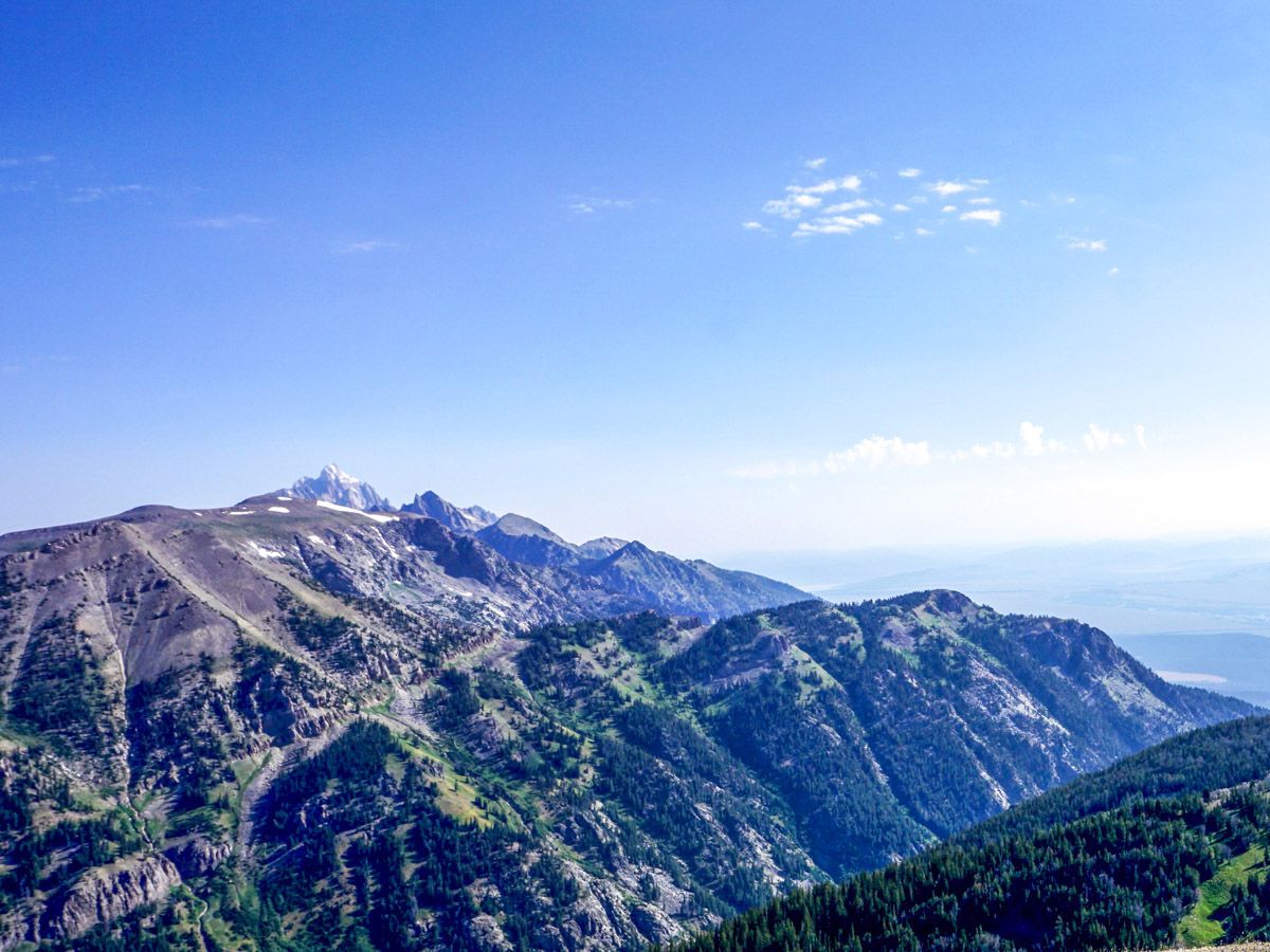 Views from the overlook on the Summit Trail JHMR Hike in Grand Teton National Park