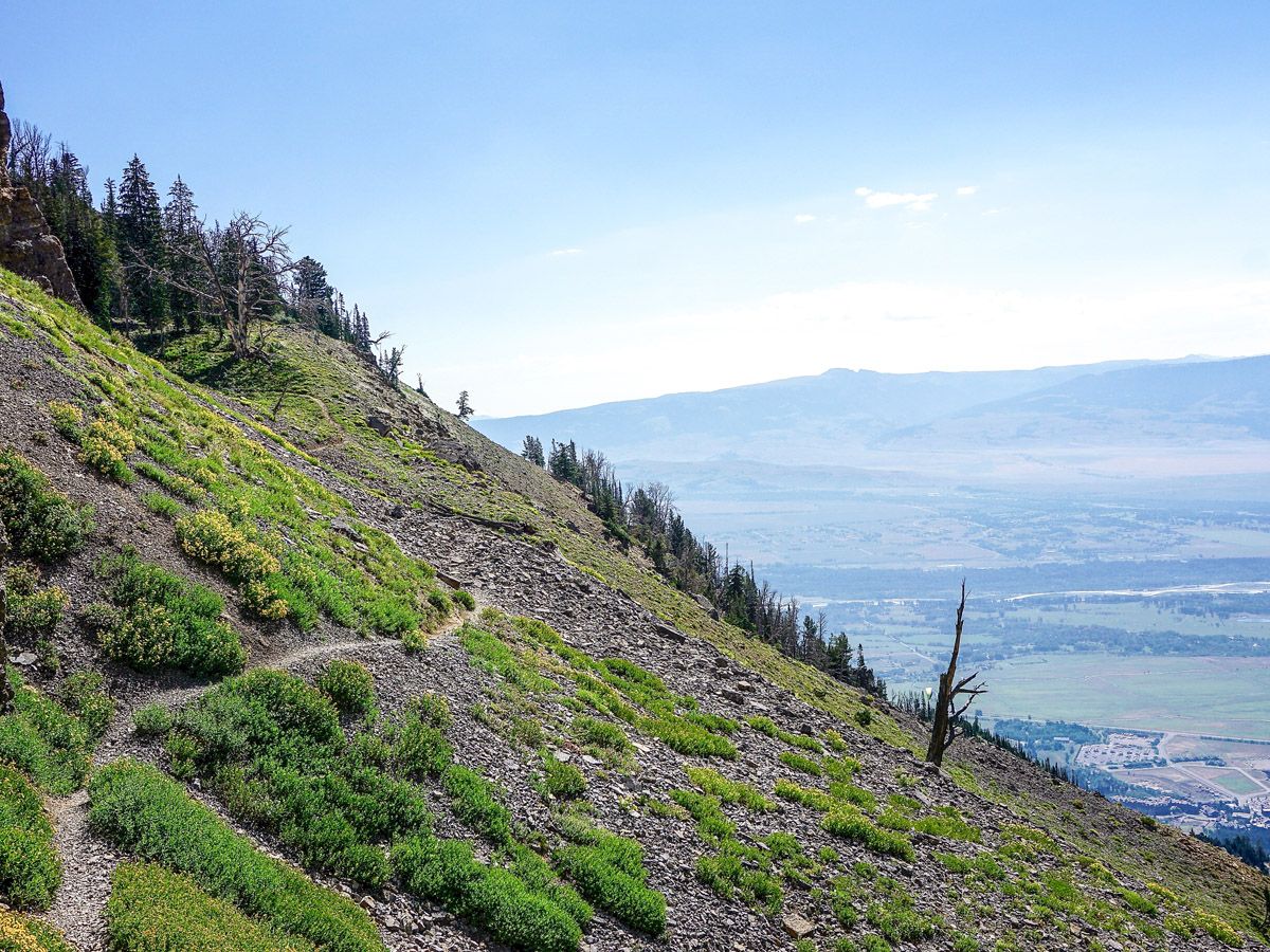 Summit Trail JHMR Hike in Grand Teton National Park is surrounded by beautiful peaks