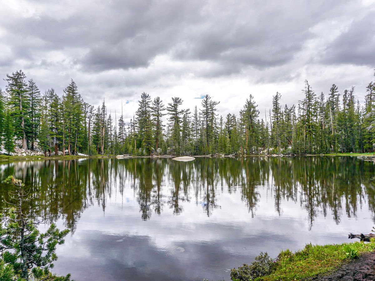 Lake image on a cloudy day at Clouds Rest