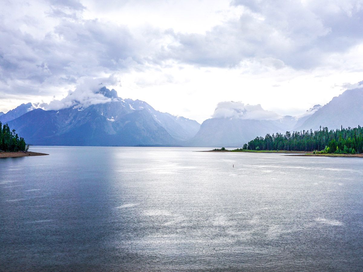 Lake views on Colter Bay Hike in Grand Teton National Park, Wyoming