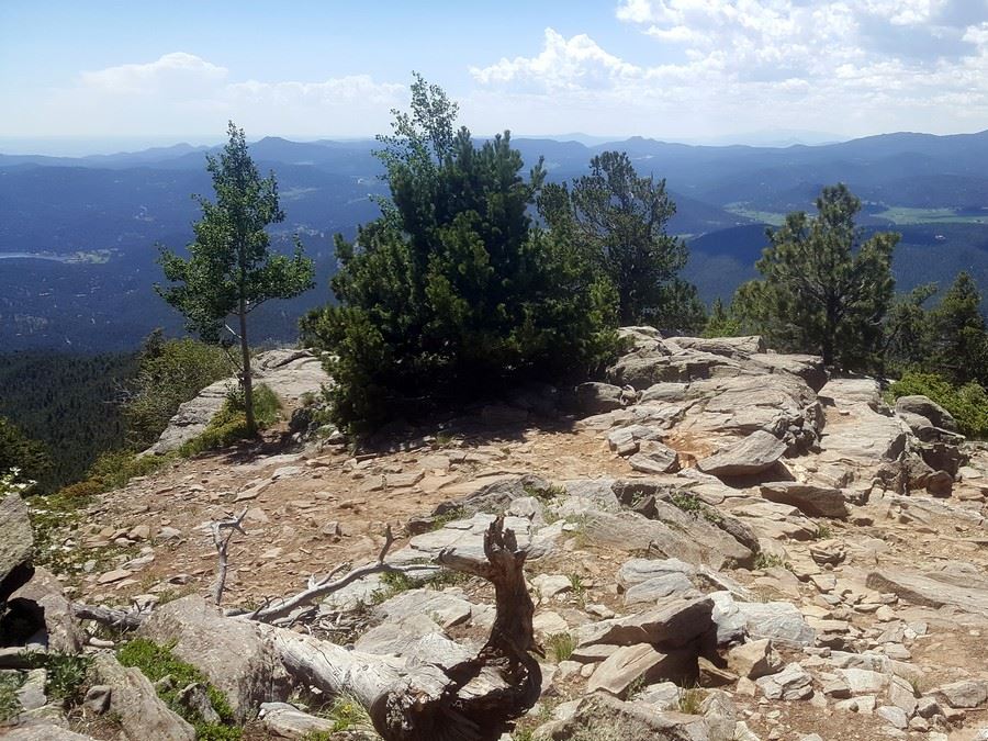 Views from the Bergen Peak on the Elk Meadow Park Hike near Denver, Colorado