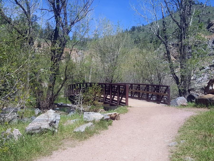 Bridge on the Lair o' the Bear Park Hike near Denver, Colorado