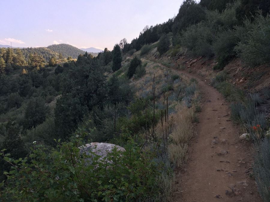 Ascending on the Centennial Cone Park Hike near Denver, Colorado