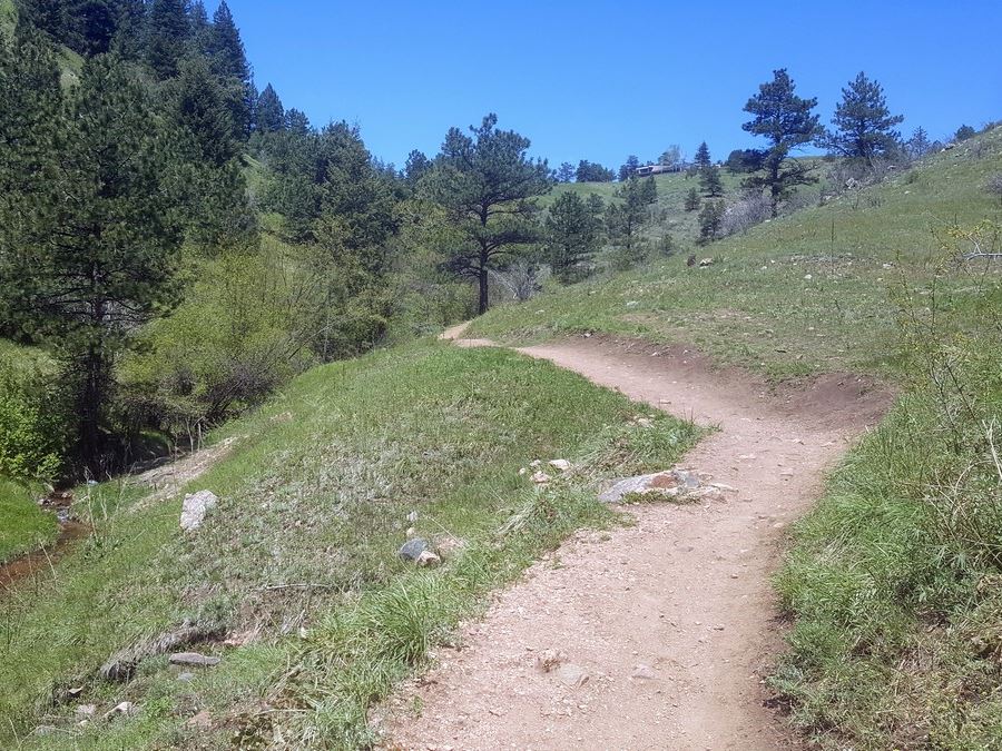 River on the Enchanted Forest Trail Hike near Denver, Colorado