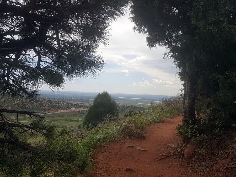 Southern view from the Matthew/Winters Park Hike near Denver, Colorado