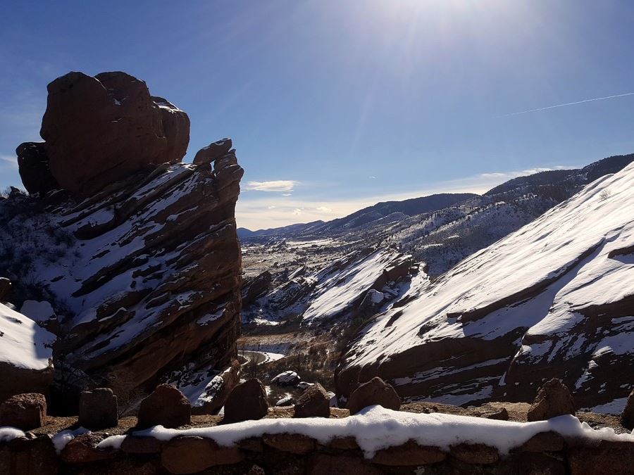 View from the Red Rocks Park Hike near Denver, Colorado