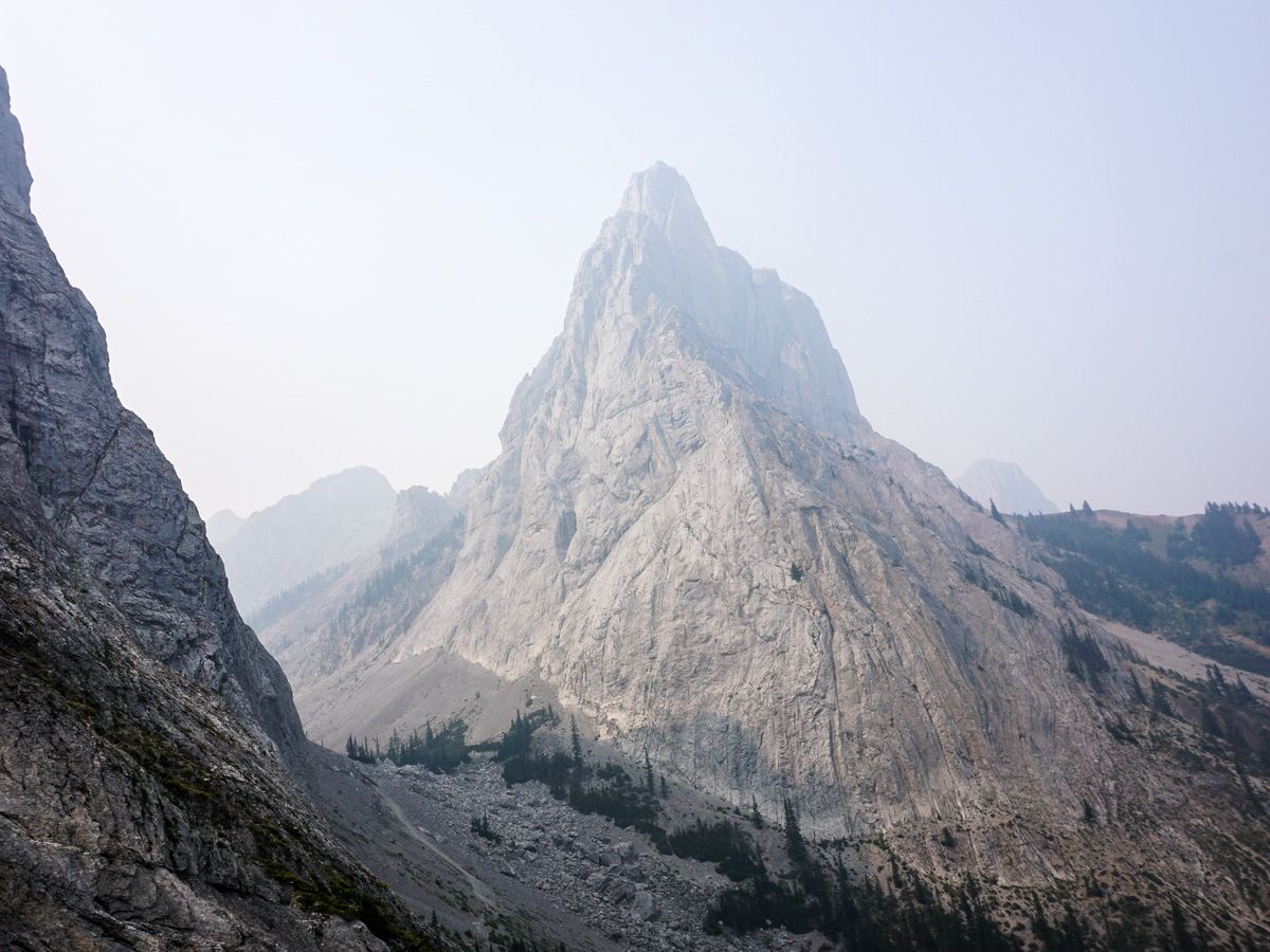 Peak near the Edith and Cory Pass Circuit Hike in Banff, Alberta