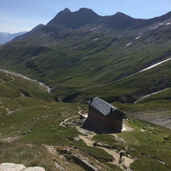 Elisabetta Hut on Tour du Mont Blanc trail