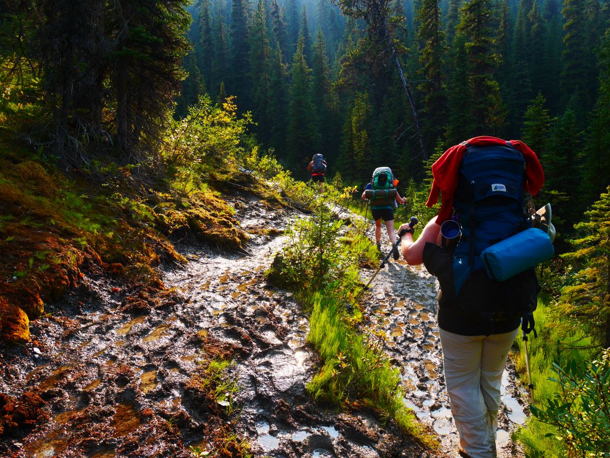 Knowing the trail etiquette helps on backpacking tours