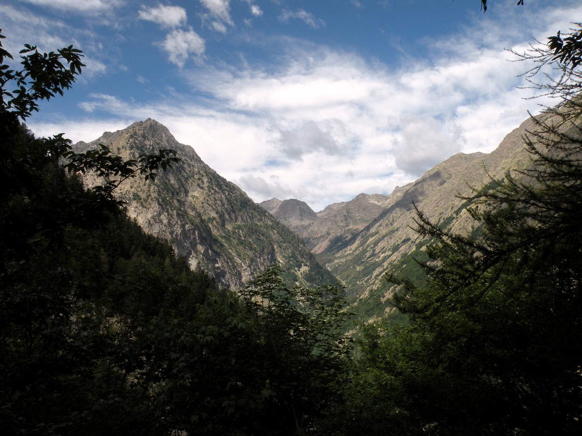 The Velasco Valley view from the Lagarot di Lourousa Hike in Alpi Marittime National Park, Italy