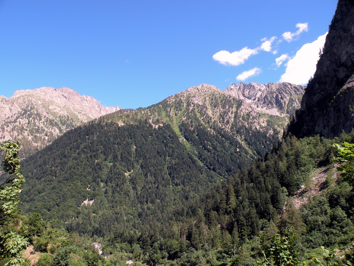 The Monte Stella above Terme di Valdieri on the Giro del Valasco Hike in Alpi Marittime National Park, Italy