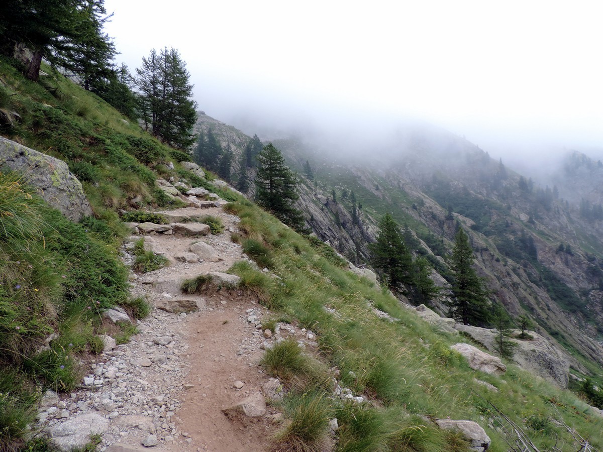 Beautiful trail of the Rifugio Remondino Hike in Alpi Marittime National Park, Italy